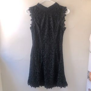 Little black dress with open back, size S